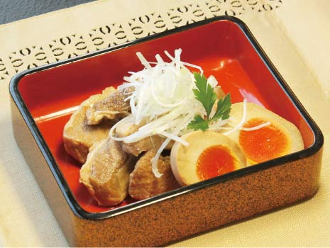 角煮皿盛り(煮玉子添え)